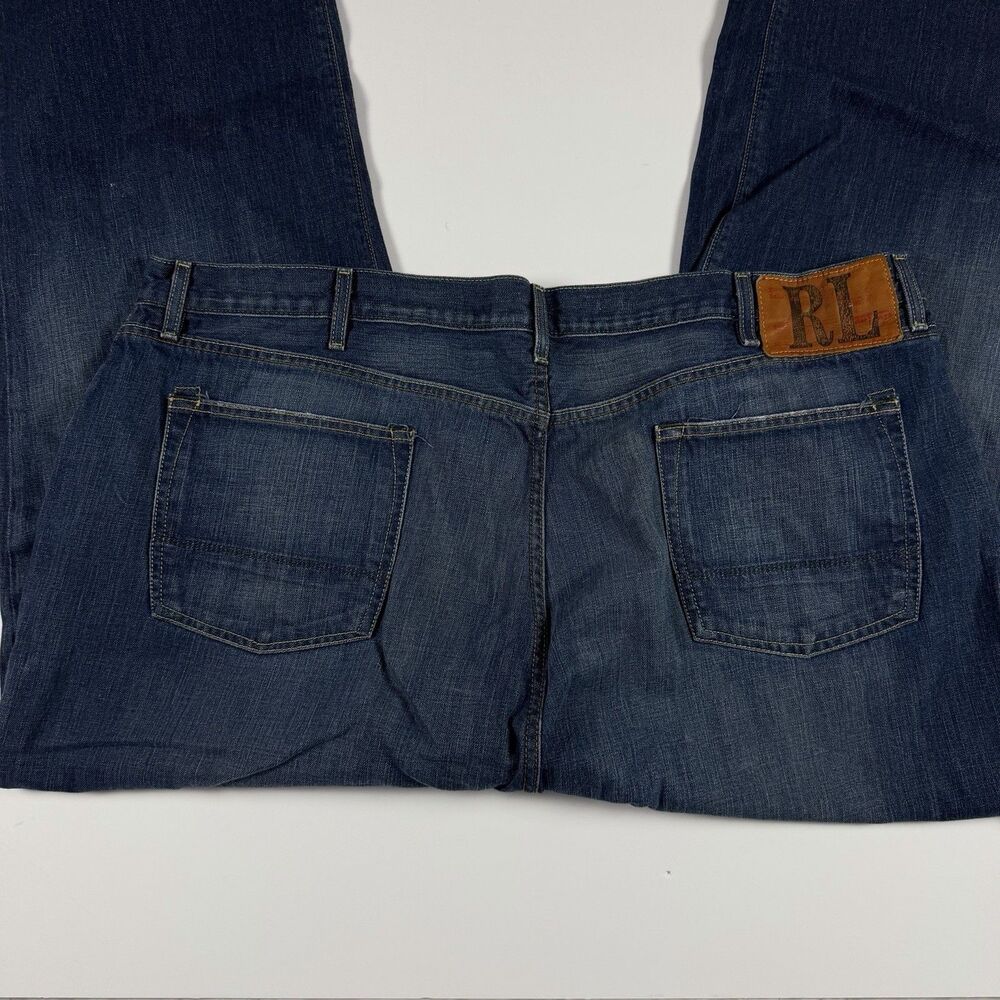 Polo Jeans Co RL 1967 Ashmore Original Jeans Mens 50x32 Blue 100% Cotton - Picture 7 of 13
